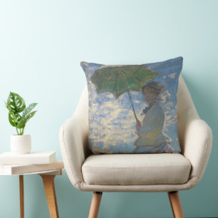 Cojín Decorativo Mujer con parasol - Madame Monet y su hijo
