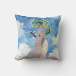 Cojín Decorativo Mujer con un parasol Claude Monet