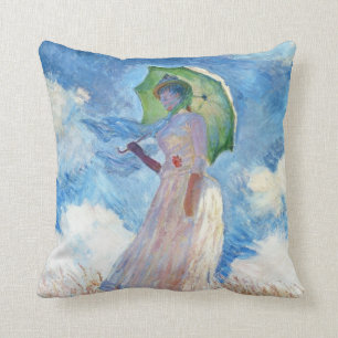 Cojín Decorativo Mujer con un parasol Claude Monet