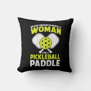 Cojín Decorativo Mujer de Pickleball Regalo Divertido para Jugadora