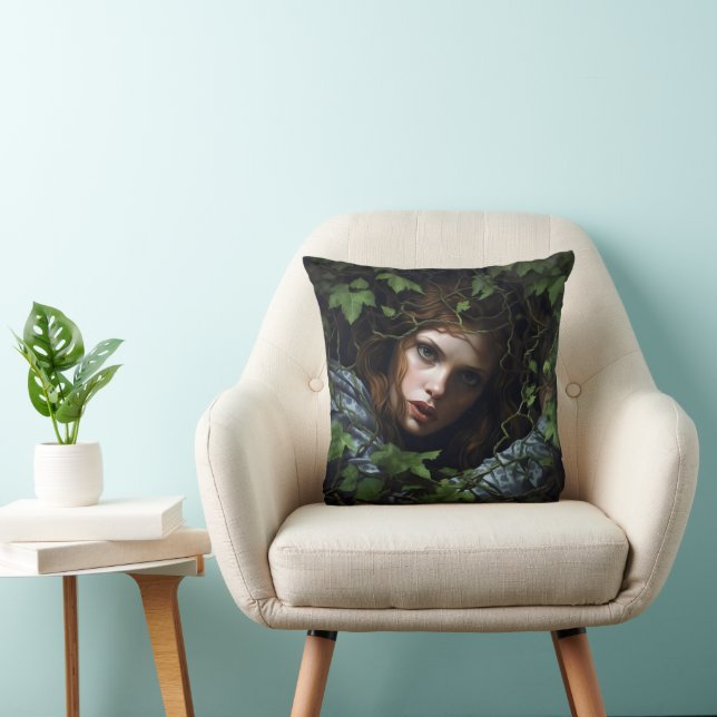 Cojín Decorativo Mujer del Bosque (Silla)