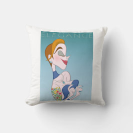 Cojín Decorativo Mujer Elegante