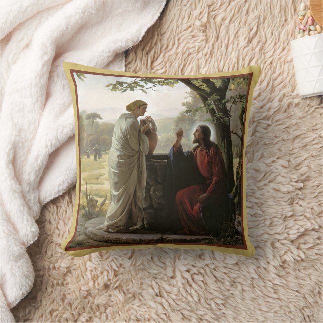 Cojín Decorativo Mujer en el pozo (Manta)