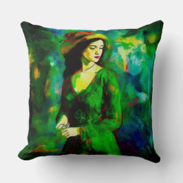 Cojín Decorativo Mujer en Gorra