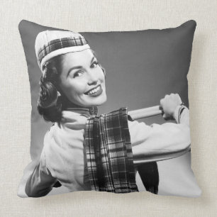 Cojín Decorativo Mujer en un casquillo