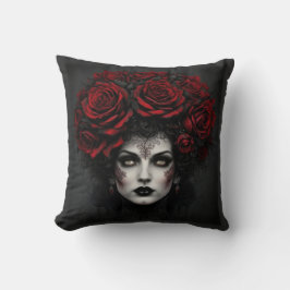 Cojín Decorativo Mujer Gótica