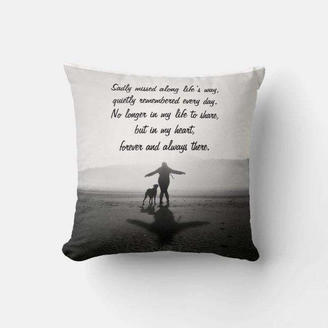 Cojín Decorativo Mujer y perro - las únicas en el mundo (Anverso)