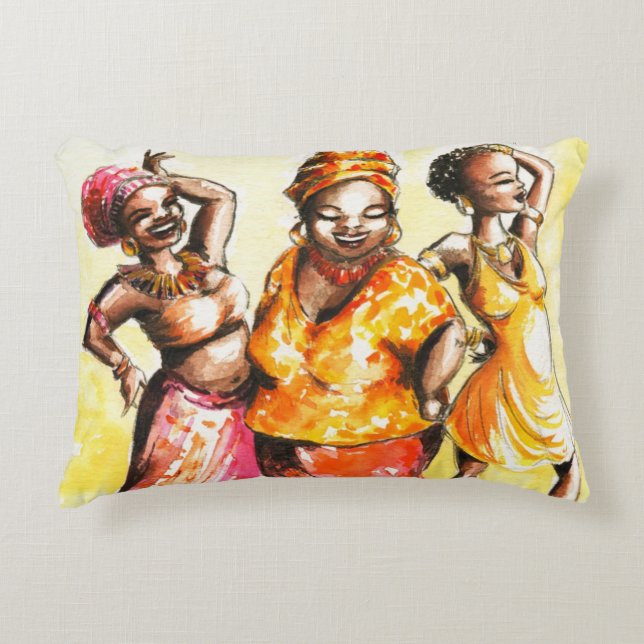Cojín Decorativo Mujeres del baile (Anverso)