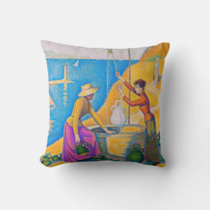 Cojín Decorativo Mujeres en el pozo, Signac