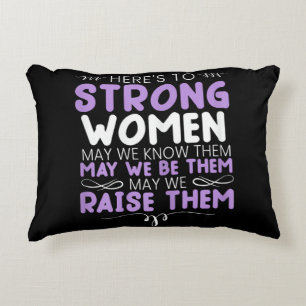 Cojín Decorativo Mujeres Fuertes Feminista Feminismo Mujeres Arriba