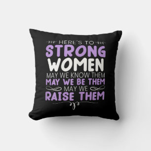 Cojín Decorativo Mujeres Fuertes Feminista Feminismo Mujeres Arriba