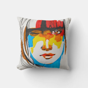 Cojín Decorativo Mujeres Rebeldes Abstractas