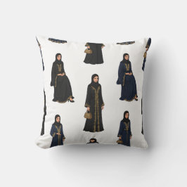 Cojín Decorativo Mujeres sauditas en Abayas