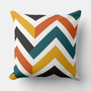 Cojín Decorativo Multicolor Chevron Geometric Pattern