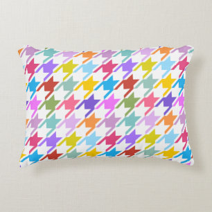 Cojín Decorativo Multicolor inalámbrico + Gran patrón blanco