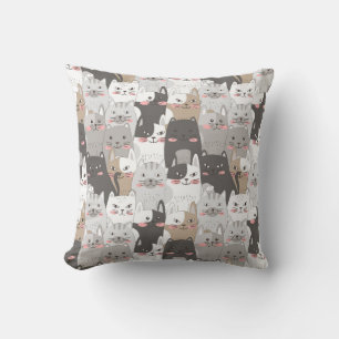 Cojín Decorativo Multitud de gatos sensacionalistas