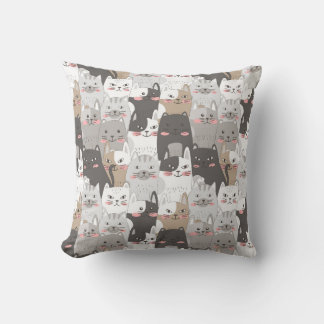 Cojín Decorativo Multitud de gatos sensacionalistas