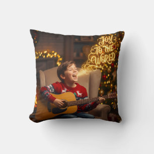 COJÍN DECORATIVO MUNDO DE ALEGRÍA TEMA DE NAVIDAD O CUALQUIER MOMEN