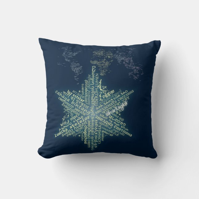 Cojín Decorativo Mundo del Pillow estrellado (Anverso)