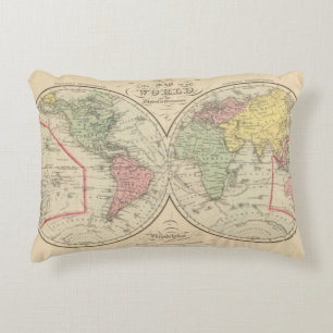 Cojín Decorativo Mundo en la proyección globular