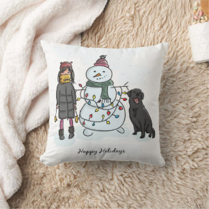 Cojín Decorativo Muñeco de nieve