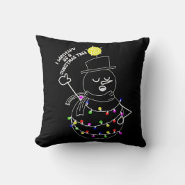 Cojín Decorativo Muñeco de Nieve Árbol de Navidad