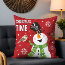 Muñeco de nieve caprichoso Navidad Tiempo Rojo Ver