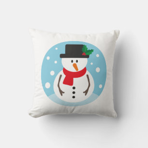 Cojín Decorativo Muñeco de Nieve de Navidad