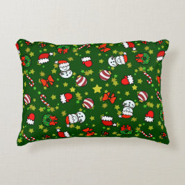 Cojín Decorativo Muñeco de nieve festivo