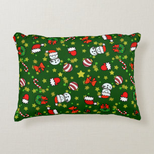 Cojín Decorativo Muñeco de nieve festivo