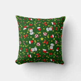 Cojín Decorativo Muñeco de nieve navideño