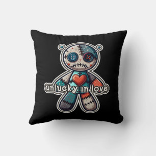 Cojín Decorativo Muñeco de peluche VOODOO triste DESAFORTUNADO en e
