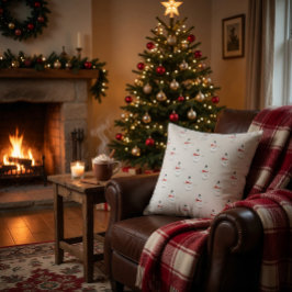 Cojín Decorativo Muñecos de Nieve con Botones Lindos Grises