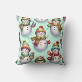Cojín Decorativo Muñecos de nieve tontos
