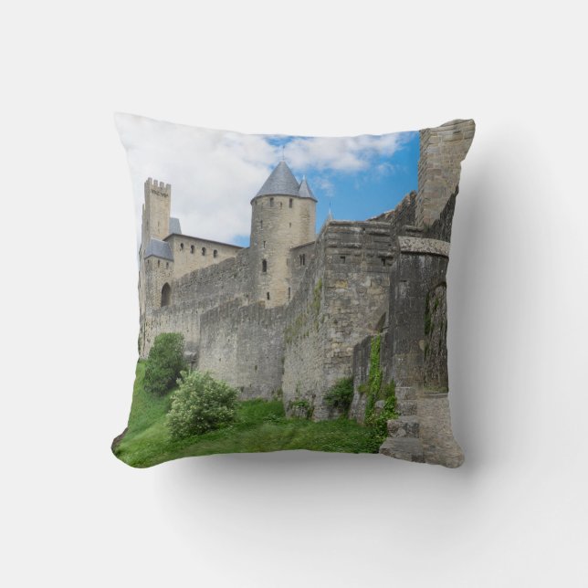 Cojín Decorativo Muralla fortificada de Carcassonne (Anverso)