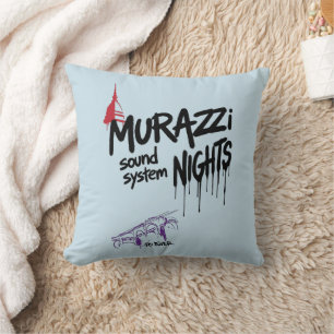 Cojín Decorativo Murazzi Sound System Nights - Edición Drip Spray