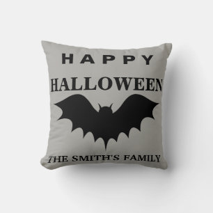 Cojín Decorativo Murciélago personalizado de feliz Halloween