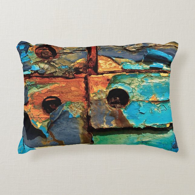 Cojín Decorativo Muro de concreto con pintura abstracta (Anverso)