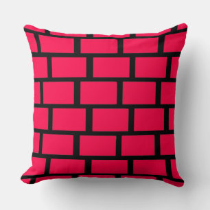COJÍN DECORATIVO MURO DE LADRILLO ROJO