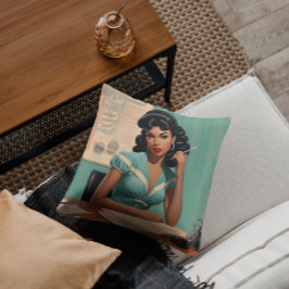 Cojín Decorativo Musa literaria: estudio de cosecha