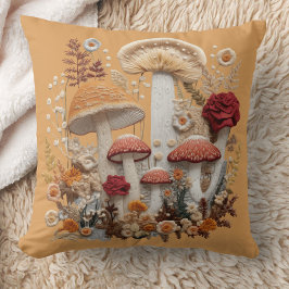 Cojín Decorativo Mushroom Cottagecore