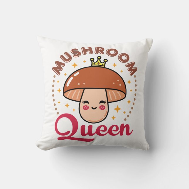 Cojín Decorativo Mushroom Queen (Anverso)