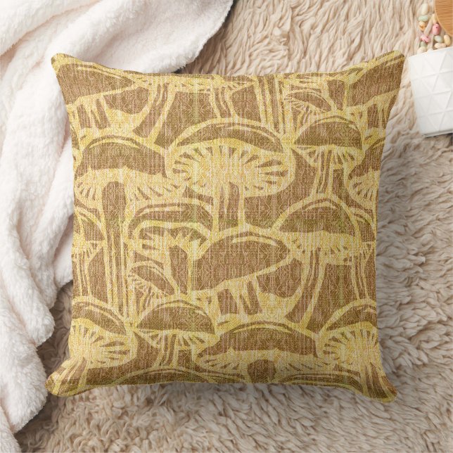 Cojín Decorativo Mushroom story pattern throw pillow (Manta)