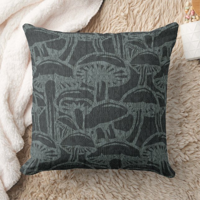 Cojín Decorativo Mushroom story pattern throw pillow (Manta)