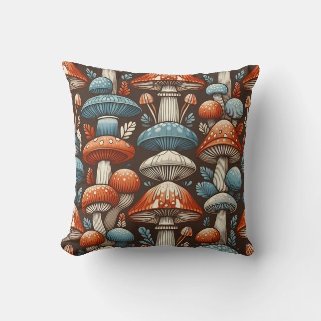 Cojín Decorativo Mushrooms Americana (Anverso)