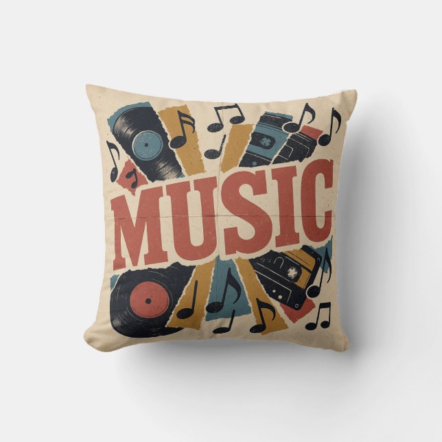 Cojín Decorativo Música (Anverso)