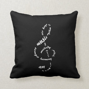 Cojín Decorativo música a mis oídos