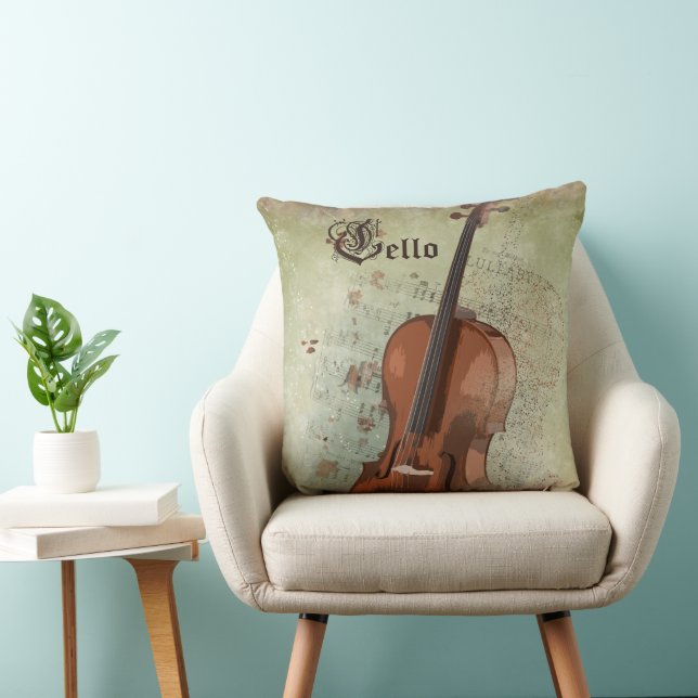 Cojín Decorativo Música CELLO - Pillow (Silla)