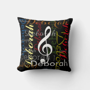 Cojín Decorativo música con la decoración elegante conocida