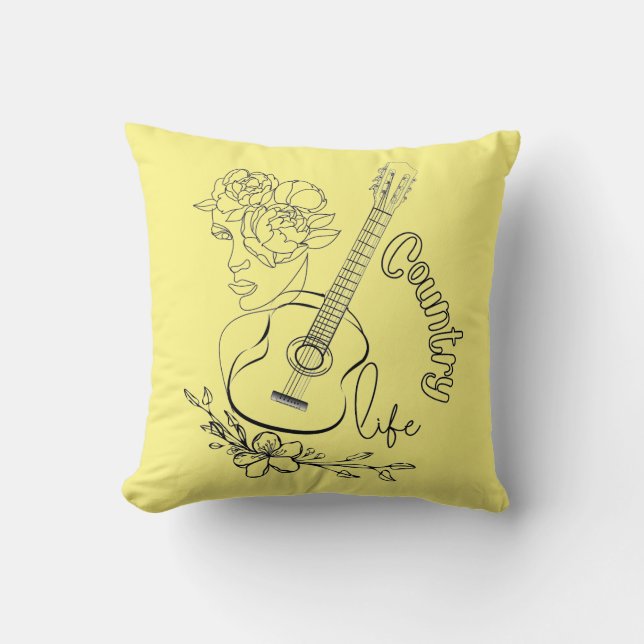 Cojín Decorativo Música de campo (Anverso)